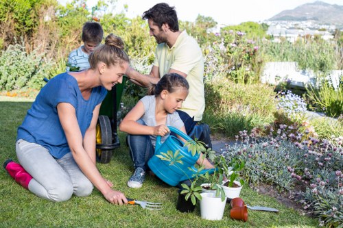 Garden planner assessing space in Finsbury Park